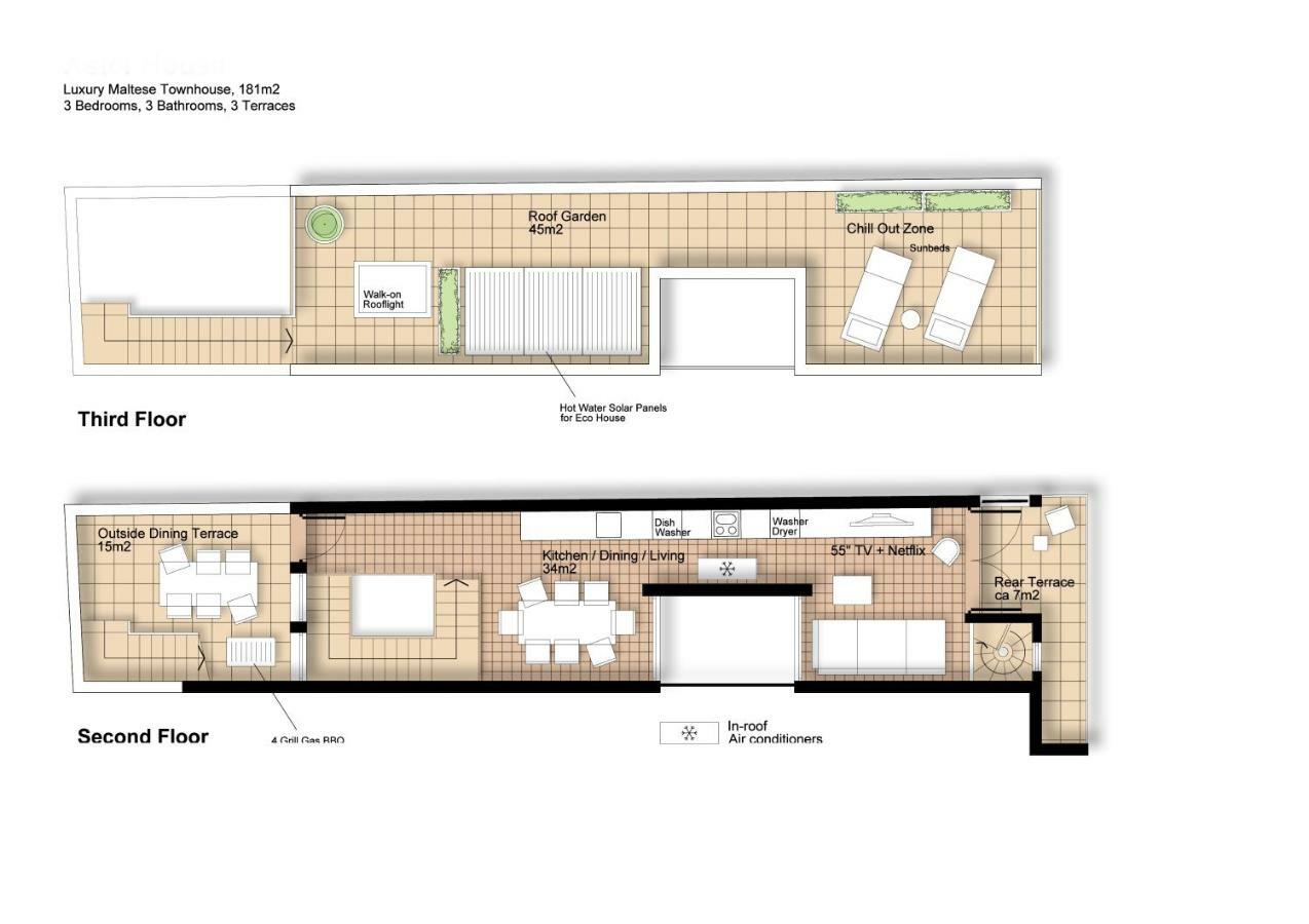 סליאמה Amazing Art Deco Villa 150M To Sea With Daily Housekeeping מראה חיצוני תמונה